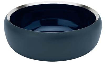 Stelton Ora Schale Ø22cm, taubenblau pulverbeschichtet innen mitternachtsblau H 8cm Nicht spülmaschinenfest