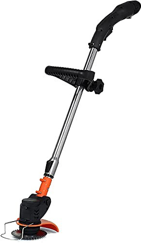 LSDRALOBPOI Grass Strimmer Hedge Trimmer 18000Rpm 2000mAh Battery Powered Lightweight Trimmer Cordless Grass Trimmer Handle Telescopic Length Range 1-30Cm for Garden 707