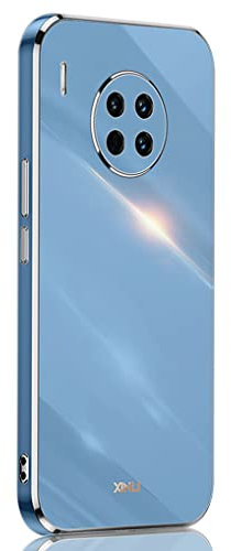 SEAHAI Hülle für Huawei nova 8i / Honor 50 Lite, Galvanik Phnom Penh Design Ultra Dünn Glänzend Weich Silikon TPU Stoßfest Handyhülle Cover Flexibel Handytasche Schutzhülle, Blau