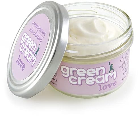 Green Cream Jasmine, Rose & Frankincense Body Butter 100ml | 100% Organic Moisturiser | Natural Nourishing Body Cream