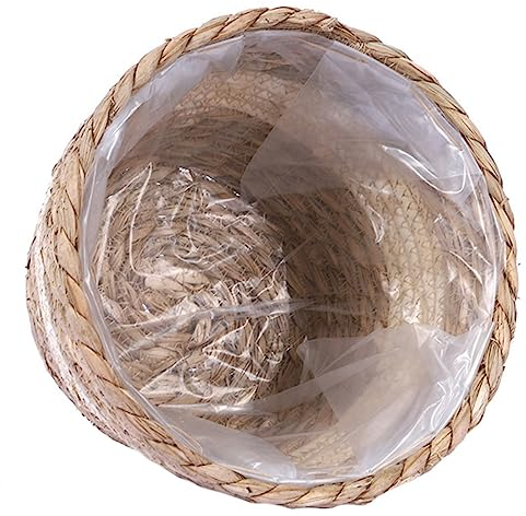 Gogogmee Panier De Fleurs Tissé Main pour Plantes Intérieur Et Décoration Bohème Panier De Rangement pour Salon Bureau Et Balcon