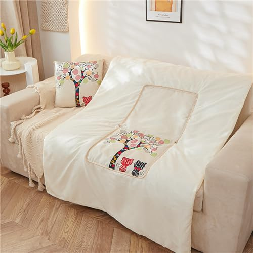Hixingo Couverture et Oreiller de Voyage 2 en 1, Couverture et Coussin de Voyage Multifonctional Doux et Chaud Plaids Couverture Hiver (40 * 40cm,Chatons)