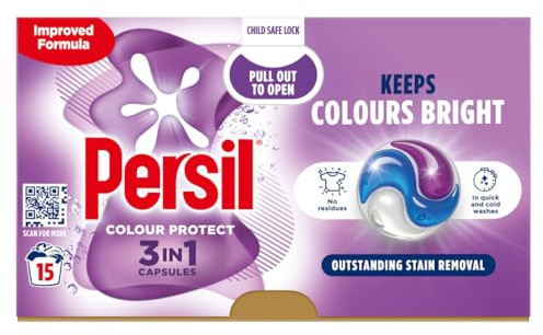 Persil Capsules de lessive 3 en 1 Color Protect 15 lavages