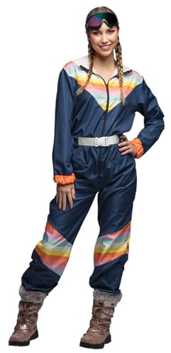 Boland - Tuta da sci per donna, costume in maschera per feste a tema, Halloween o carnevale, travestimento anni '80