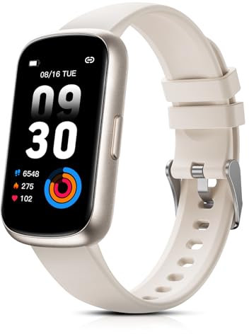 TIFOZEN Smartwatch Damen 1,47 Fitnessuhr Klein mit Pulsuhr, SpO2/Schlafmonitor, 24 Sportmodi, Fitness Tracker, Schrittzähler, Wasserdicht 3ATM, Nachricht Whatsapp für Android/iOS (Polarstern)