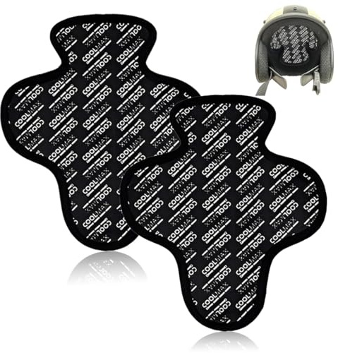DIFLAX 2 Pezzi Fodera per Casco Moto, Traspirante e Assorbe il Sudore Sottocasco Moto, Taglia Unica Caschi Fodera, Imbottitura Moto Facile da Rimuovere e Installare, Pad for Accessori Caschi Moto