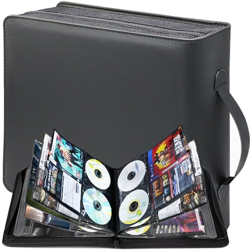 PUTNATRUE DVD Storage Binder 200 Discs, CD Case with Booklet Pockets, Large