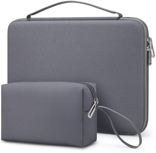 HYZUO 17-17,3 Pollici Custodia Rigida PC Portatile Borsa, Grigio Spazio