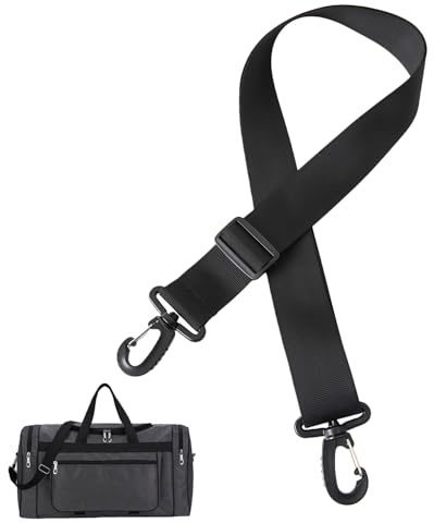 Bag Strap, Adjustable Universal Replacement Shoulder Bag Straps with Dual Clasps Comfortable Wide Crossbody Strap Laptop Camera Handbag Luggage Travel Sports Fitness Crossbody Bags Briefcase
