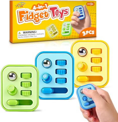 Fidget Sensory Toys for Kids Adult: 3 Pack Finger Fidget Toys for Autism