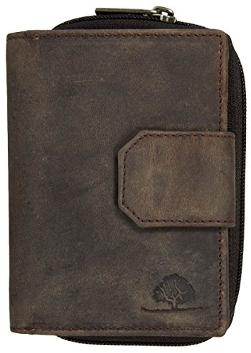 Greenburry Vintage Revival Damen Geldbörse Leder Portmonee braun