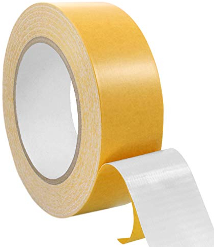 Teppichklebeband doppelseitig | Teppichverlegeband | Beidseitig stark klebend | Verschiedene Breiten, 25 m auf Rolle || 50 mm x 25 m