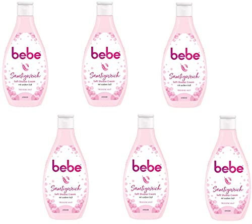 bebe Lot de 6 gels douche doux et veloutés - Pour peaux sèches - 250 ml