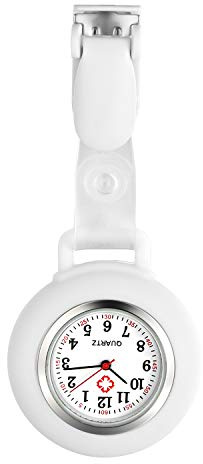Avaner Orologio da Infermiere in Silicone, Impermeabile,Orologio da Tasca per Infermiere,Colore a Scelta
