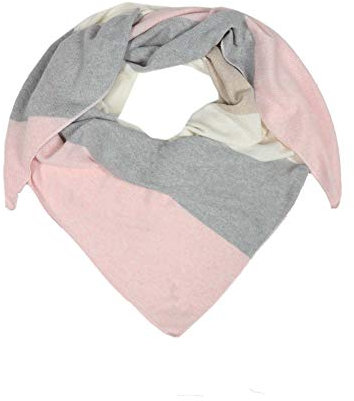 Zwillingsherz Dreieckstuch Stola Schal aus Kaschmir und Wolle für Damen Mädchen Jungen Kinder - Hochwertiges Cashmere Halstuch mit elegantem Muster Motiv - Damenschal für Sommer Herbst Winter
