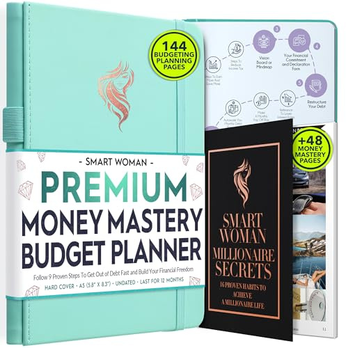 Financial Planner - Monthly Budget Planner & Monthly Bill Organizer | A 12-Month Journey to Financial Freedom | Bill Payment Tracker Organizer, Debt, Expense Tracker & Money Saving with Pockets