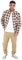 BRAVE SOUL Mens Check Shirt Lumberjack Work Shirt Casual Brushed Cotton Top (M, Grey - Jack)