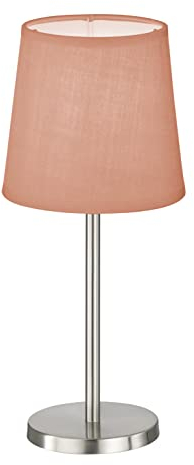 FHL easy! | Tischleuchte Eve | 1x E14 max. 25 Watt - ohne Leuchtmittel | Leinen | Rosa