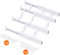 Lifewit 4 Juegos Separadores Cajone de 6 cm Altura, Organizador Armario de Ajustables 28-43 cm con 4 Inserciones Ropa/Maquillaje/Cubertero, Plástico Divisorias para Cocina/Tocador/Escritorio/Baño