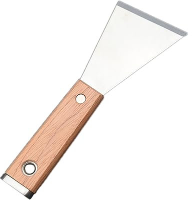 DIYEAH Cortador De Masilla Acero Inoxidable Ángulo Biselado Resistente Duradero Para Alisar Pintado y Acabado Hogar 1 Unidad Uso Profesional Espátula Multisuperficies