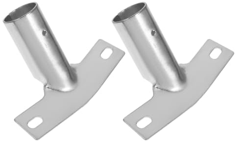 VICASKY Heavy Duty Metal Broom Handle Bracket Replacement (2-Pack) - Iron Threaded Adapter Tip for Securely Attaching Mop, Brush, Push Broom Head to Pole - Enhanced Stability vs Plastic