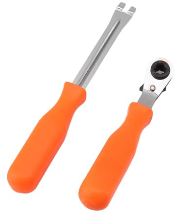 Herramienta de ajuste de holgura | Mango seguro TPR y diseño de cabeza inclinada | Regulador de freno automático para Meritor / camiones resistentes/remolques | Acero