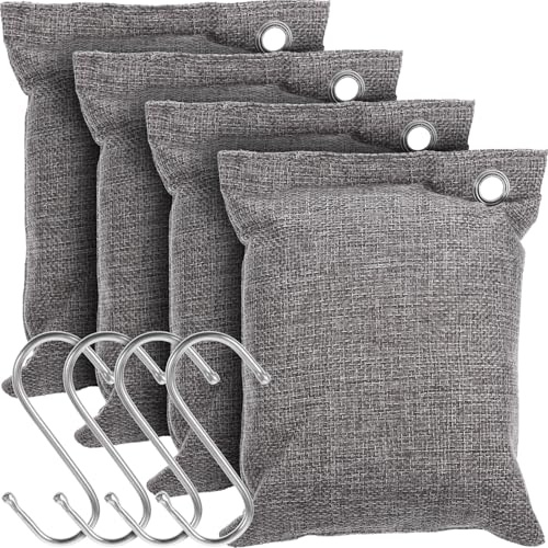 BIUDECO Sacchetti Non Tessuto di Carbone Attivo e Assorbimento Umidità per Purificazione Aria Domestica Deodorante Naturale Set da 1 per Auto e Ambienti Umidi