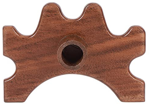 Cabeza de puente para taco de billar, accesorio para taco de billar hecho de madera de nogal, puente pulido resistente al desgaste y de gran precisión para competiciones de juegos (Horquilla baja)