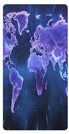 Mapa del Mundo Azul PúRpura Sábana de Cuna para Niños Pequeños,Sábanas de Algodón Suave para Bebés Aptas para Colchón Corralito