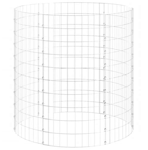 vidaXL Composteur de Jardin, Bac à Compost avec Rangement, Bac à Composteur, Composteur de Jardinage Terrasse Patio Extérieur, Acier Galvanisé