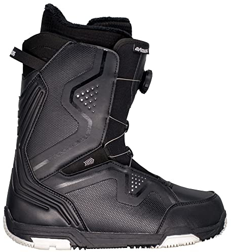 Airtracks Bottes de snowboard pour homme Strong ATOP - Bottes de snowboard QL - Noir - 43