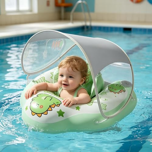 Bouée pour Bébé avec Paresoleil Et Protection UV UPF50+, pour 6 À 36 Mois