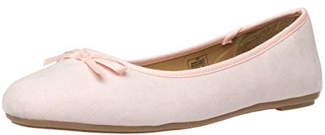 Fitters Footwear That Fits dam ballerina hjälmar mikrofiber moderiktiga basballonger med slinga storlek (EU,), - ROSA - 43 EU
