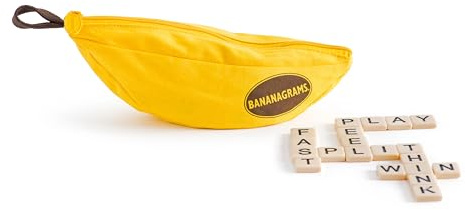Bananagrams | Word Game | Ages 7+ | 2-6 Players | 15 Minute Playing Time, Yellow