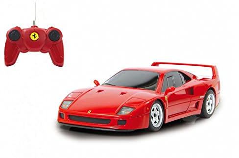 JAMARA Ferrari F40 2,4GHz 1:24 - offiziell lizenziert, ca zu 1 Stunde Fahrzeit bei ca. 9 Km/h, perfekt nachgebildete Details, hochwertige Verarbeitung