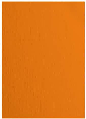Vaessen Creative 2928-013A4 Florence Cardstock Papier, Orange, 216 Gramm/m², DIN A4, 10 Stück, Textur, für Scrapbooking, Kartenherstellung, Stanzen und andere Papierbasteleien