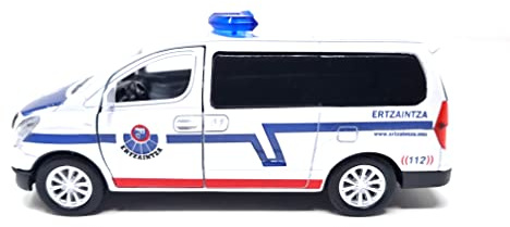 PLAYJOCS GT-8122 FURGÓN ERTZAINTZA. vehículo metálico Ideal para niños y coleccionistas.