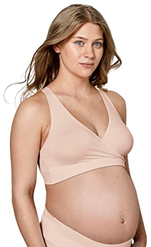 Medela Soutien-Gorge de maternité et d'allaitement sans Coutures Keep Cool avec 2 Zones de Respiration, Tissu Doux au Toucher pour Un Maintien Confortable,