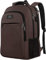 MATEIN Laptop Rucksack 15,6 Zoll, Notebook Backpack mit USB-Ladeanschluss und Laptopfach Computertasche Männer Reisen Arbeit Schule, Braun