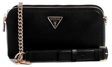 GUESS Damen Daryna Status Crossbody Handtasche, Schwarz