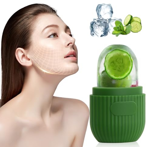 Ice Roller Visage Massage Visage Yeux RéDuction Des Poches Ice Roller Raffermissement Du Visage Soins De La Peau Roller Visage Pour Hommes Et Femmes