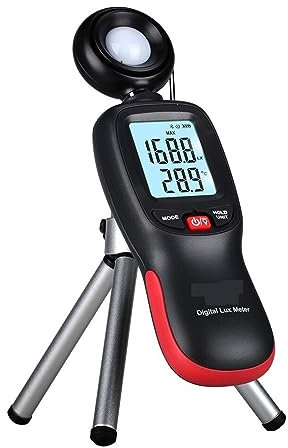 Luxmetro, Luxmetro Digitale Misuratore Di Luce Test Ambientali Tipo Portatile Illuminometro Fotometro Rilevatore Misurazione,per giardino, interni e fotografia