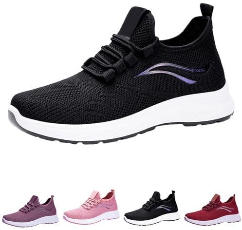 Löparskor dam sneakers Elevate skor herr sneakers gym joggingskor sportskor andas sneakers lätta ortopediska elevatorskor utomhus löparskor storlek 35–44, Lila25, 39 EU