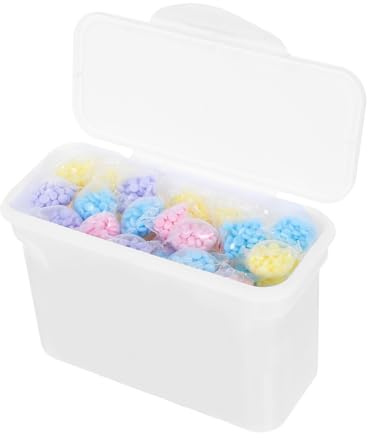 HOMOCONO 100pcs Laundry Scent Booster Beads Laundry Liquid Pacs Odor Eliminations Fragrance Booster Fabric Softener Beads for Bathroom Washer Random Color