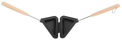WPKD BLUEIY Sandwich Maker multiuso, padella bifacciale in lega di alluminio con manico rimovibile per cucina di casa, tostapane, panini per la colazione