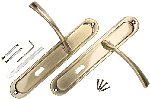 KOTARBAU® Poignée de porte 72 mm BB plaque longue Patina universelle moderne