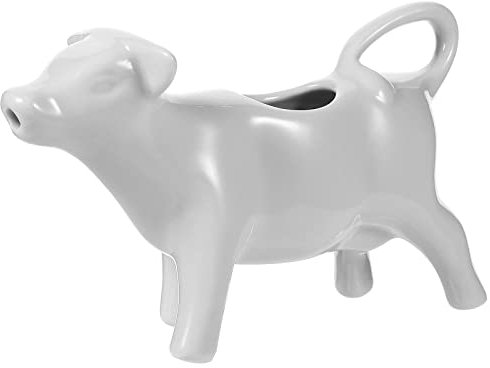 Milchkanne Kuh MilchkäNnchen Kuh Porzellan: 40ML Milchkännchen Kleine Milchkanne Espressogießer Aufschäumkännchen Klein Espresso Kännchen zum Milchaufschäumen Milch Pitcher Klein für Cappuccino Latte