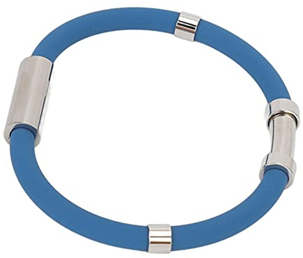 Anti Static Bracelet, Silicone 4 Eliminate Body Static Wristband Eliminate Body Static Wristband Electrostatic Removal Bracelet for Winter Running (Blue)