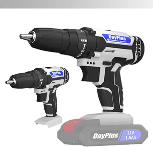 21V Cordless Drill Electric Screwdriver, 25+1 Torque Setting Cordless Drill Driver Electric Screwdriver Set, Built-in LED, Only Fuselage