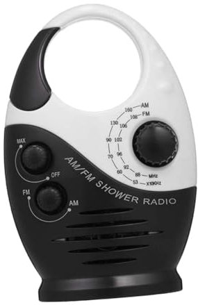 Holibanna Radio De Ducha Am FM con Altavoz Asa Superior para Baño Radio Portátil Resistente Al Agua para Uso Exterior